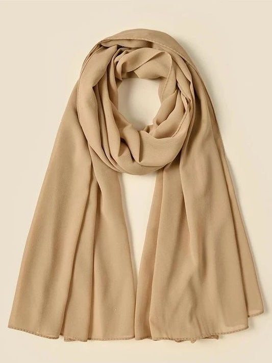 Essential Chiffon Hijab - Beige the-stylefits