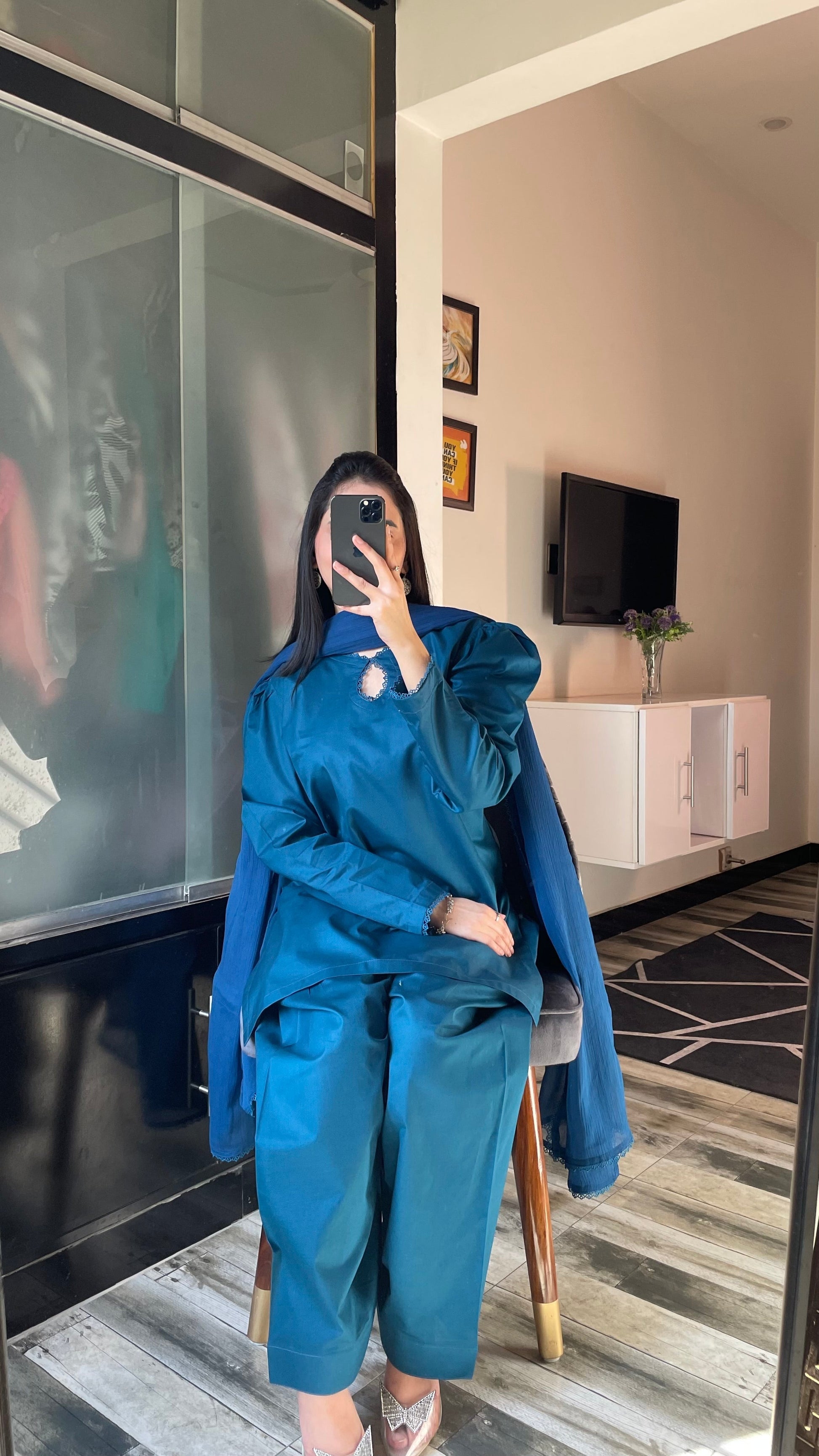 Farshi Set - Blue the-stylefits