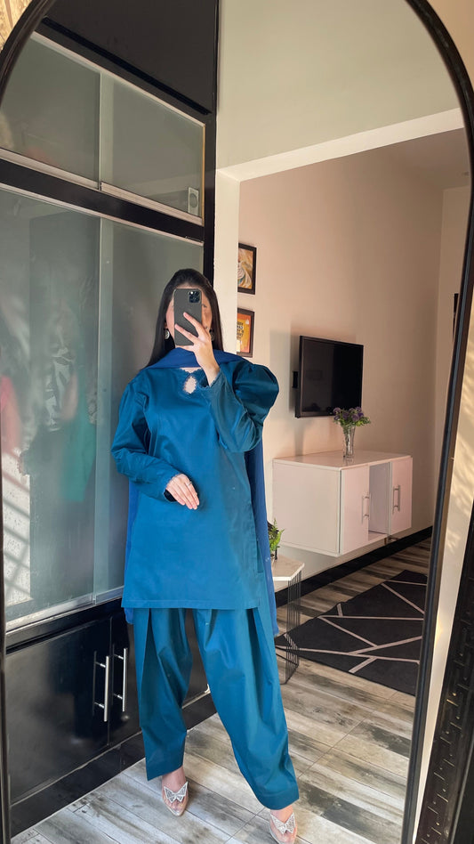 Farshi Set - Blue the-stylefits