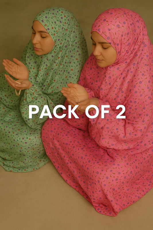Pack of 2 Namaz Chadars  (Click to select colors) BYOB