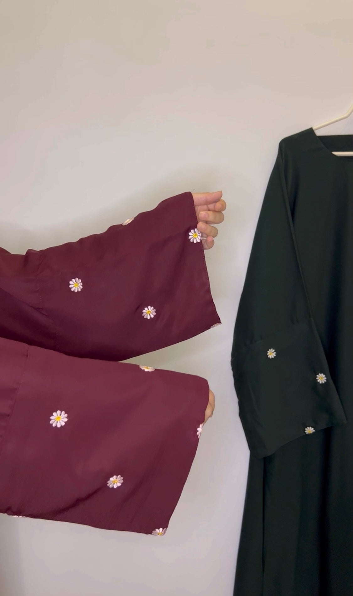 Daffodil - Sunflower Embroidered Abaya the-stylefits