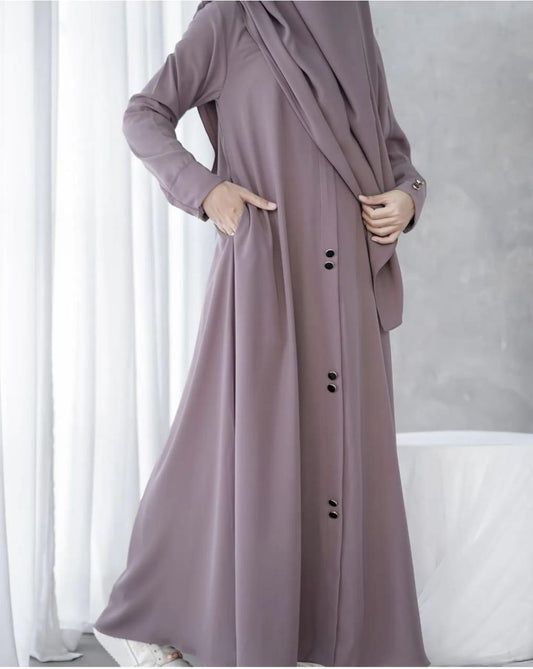 Women's Modest Button-Down Abaya Dress | 6 Elegant Colors SixtyOneShop