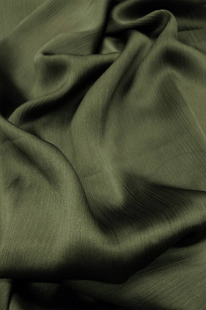 Premium Crinkle Silk Hijab - Green Sapphire the-stylefits