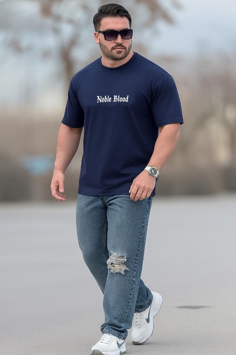 Horse Back Printed Drop Shoulder T-Shirt – Oversized Graphic Streetwear Tee