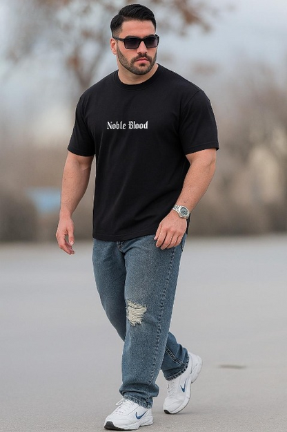Horse Back Printed Drop Shoulder T-Shirt – Oversized Graphic Streetwear Tee
