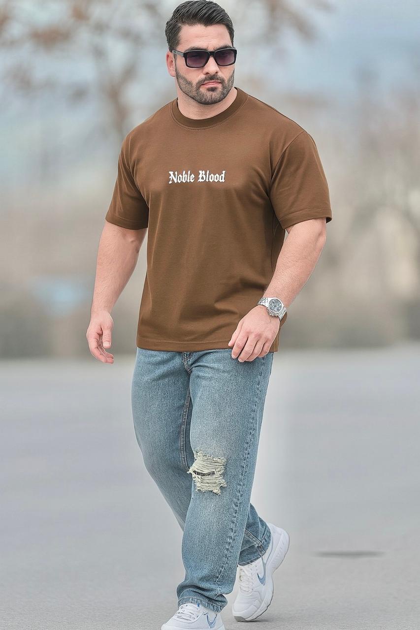 Horse Back Printed Drop Shoulder T-Shirt – Oversized Graphic Streetwear Tee