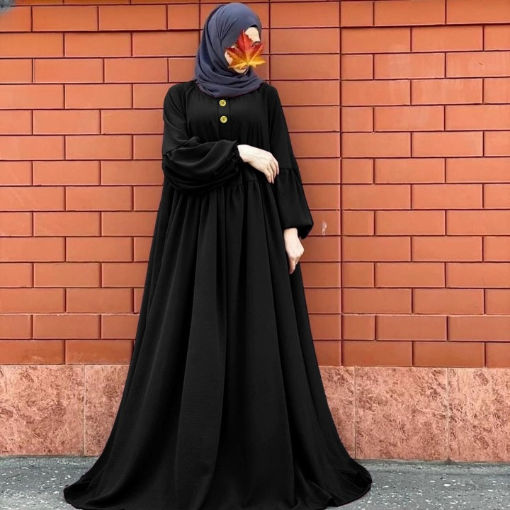 Women’s Stylish 3 Button Pantex Abaya | Nida Fabric Summer Abaya