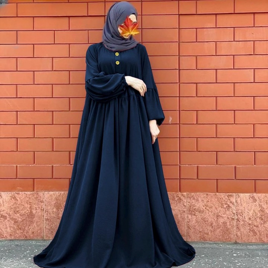 Women’s Stylish 3 Button Pantex Abaya | Nida Fabric Summer Abaya