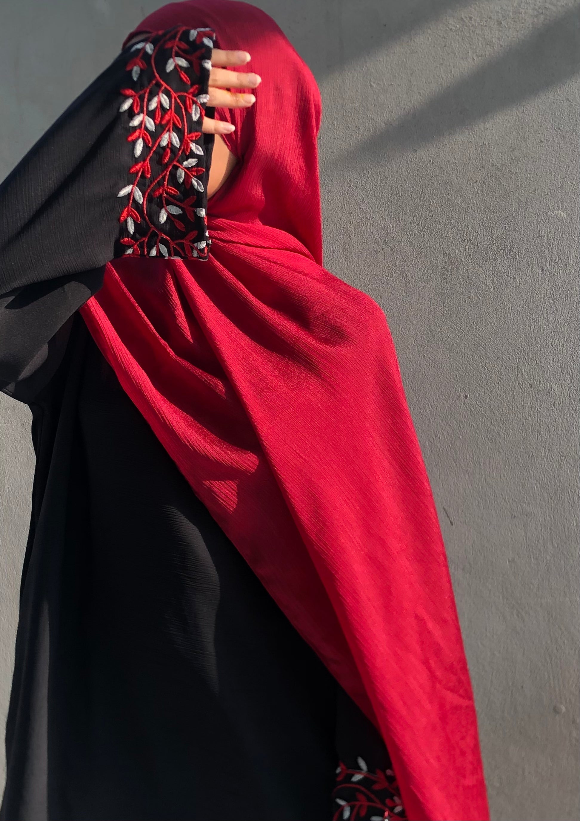 ORCHID - Embroidered Abaya the-stylefits
