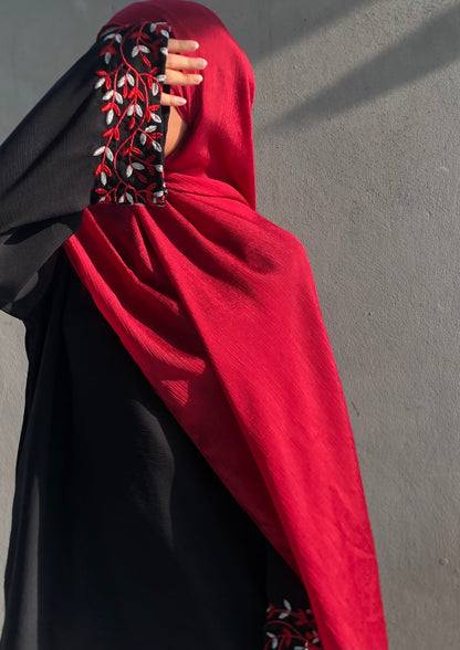 ORCHID - Embroidered Abaya the-stylefits