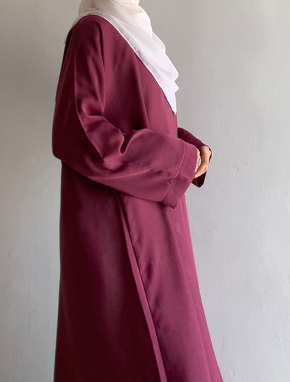 Everyday Front Open Abaya - Vine the-stylefits