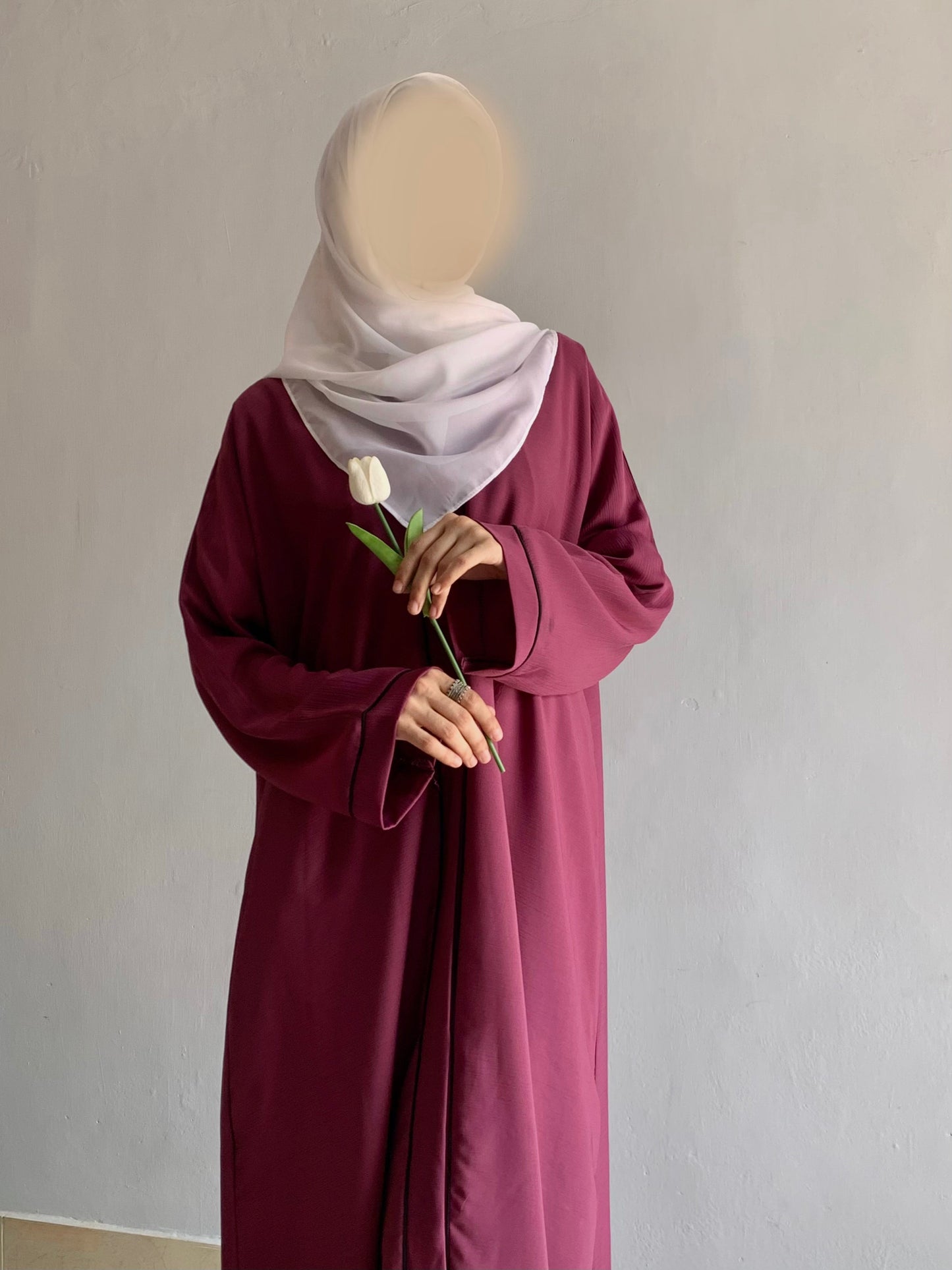 Everyday Front Open Abaya - Vine the-stylefits
