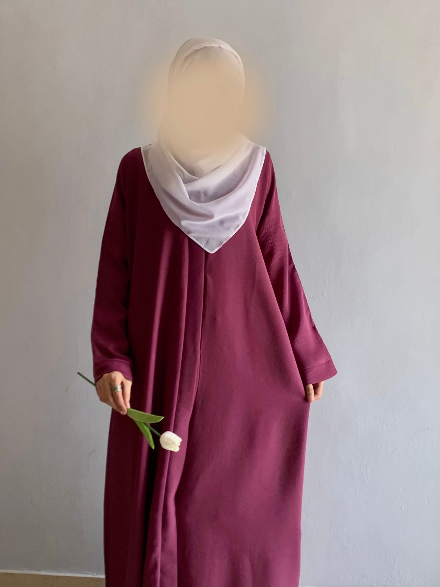 Everyday Front Open Abaya - Vine the-stylefits