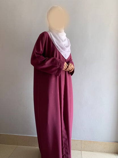 Everyday Front Open Abaya - Vine the-stylefits