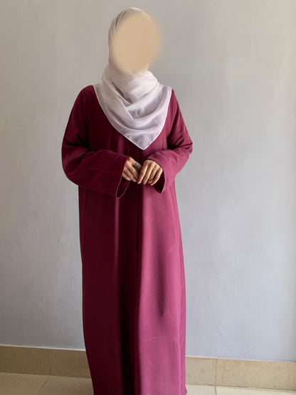 Everyday Front Open Abaya - Vine the-stylefits