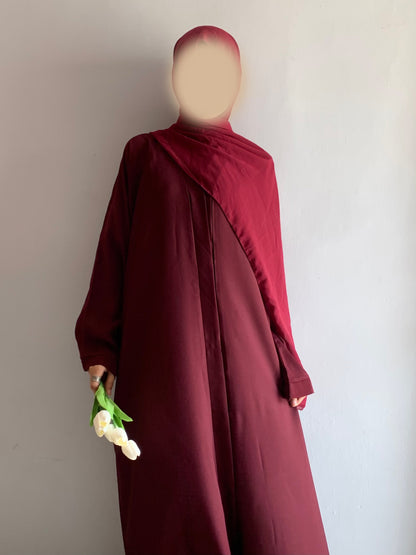 Everyday Front Open Abaya - Vine the-stylefits