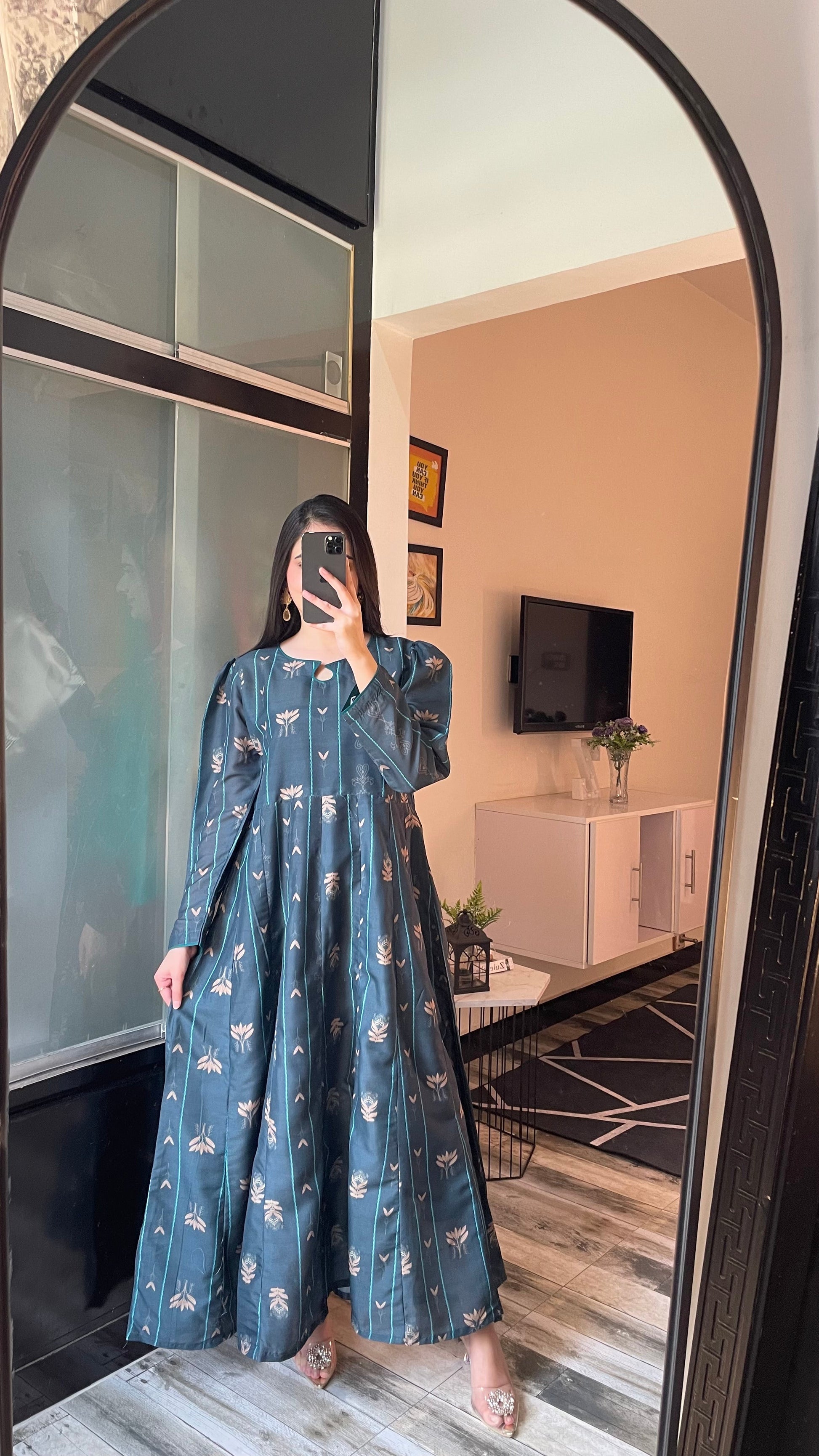 Serene - Long A-line Dress the-stylefits
