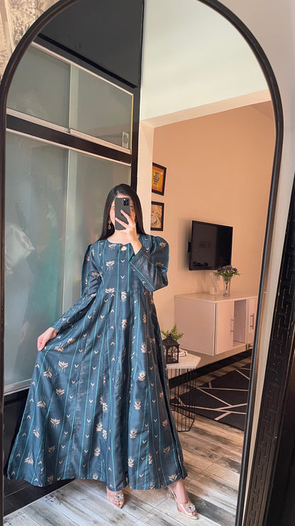 Serene - Long A-line Dress the-stylefits