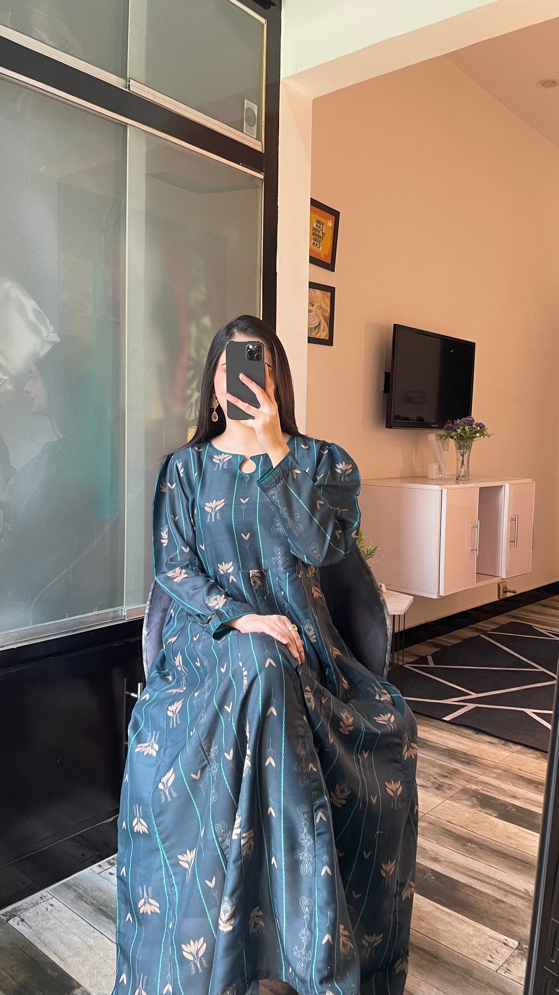 Serene - Long A-line Dress the-stylefits