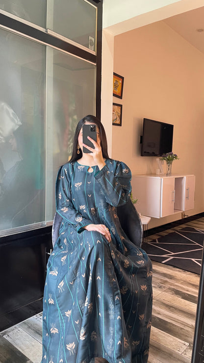 Serene - Long A-line Dress the-stylefits
