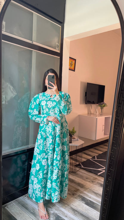 Saphire - Long A-line Dress the-stylefits