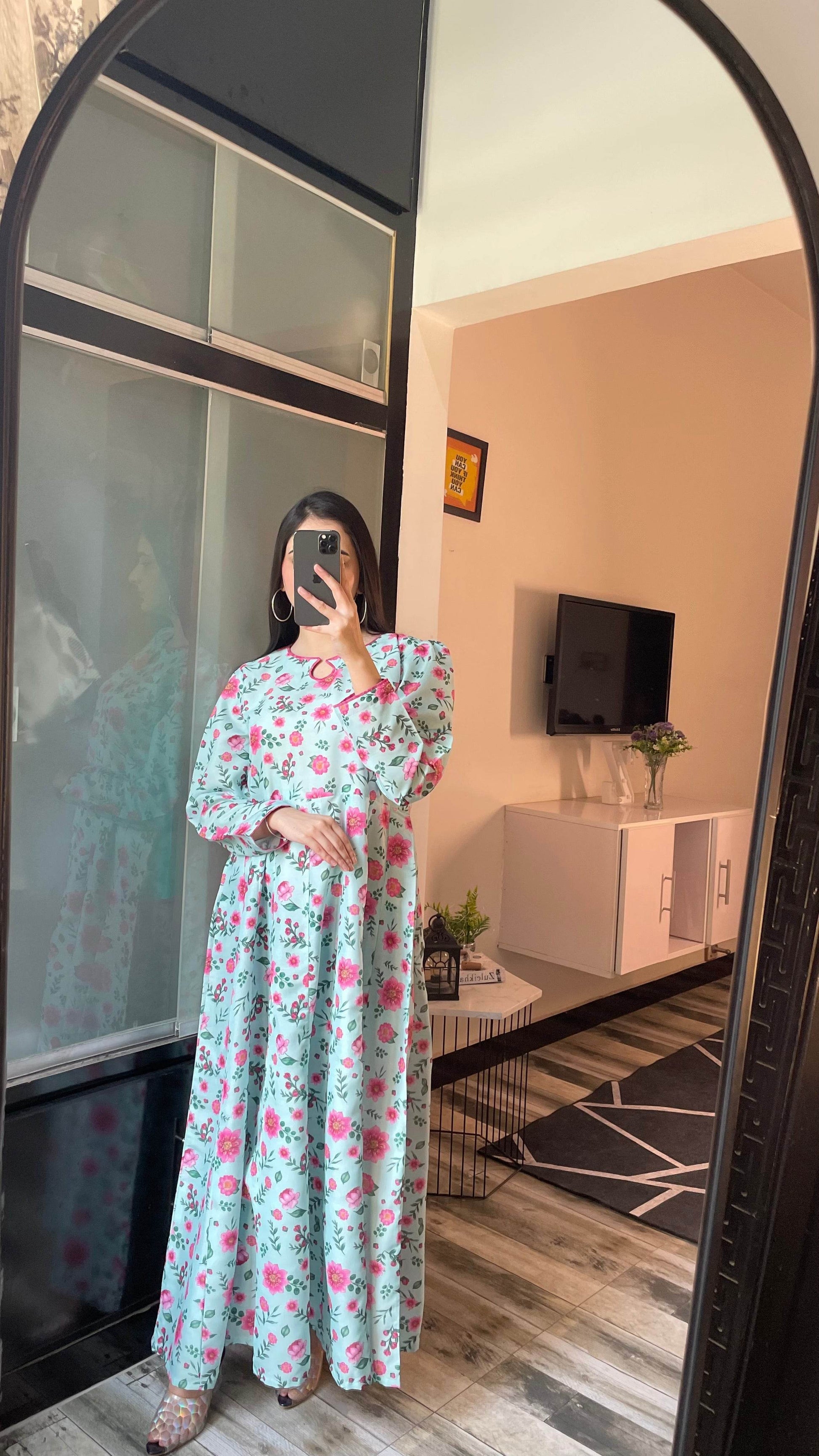 Azure - Long A-line Dress - SixtyOneShop