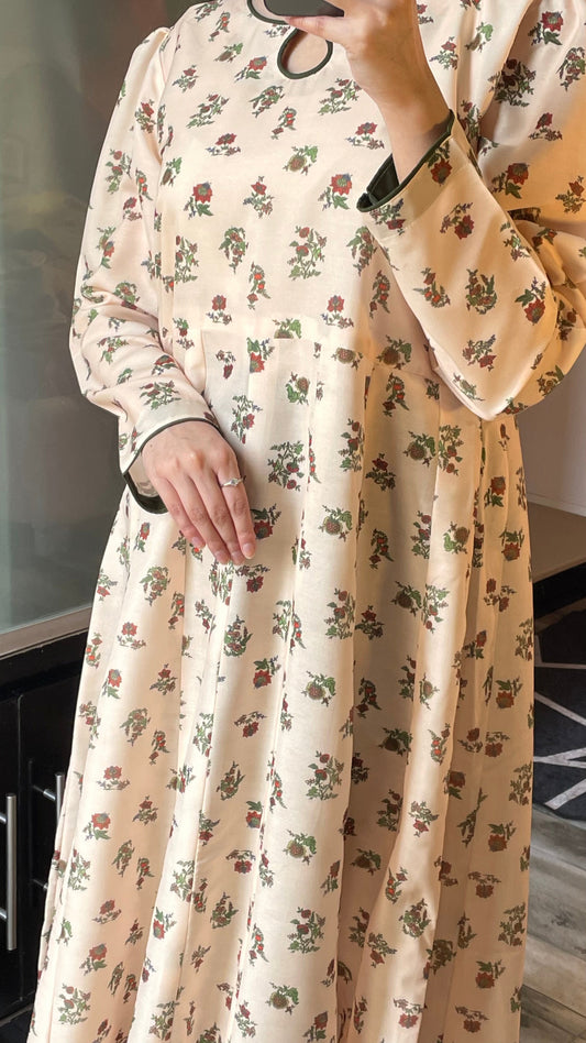 Floret - Long A-line Dress the-stylefits
