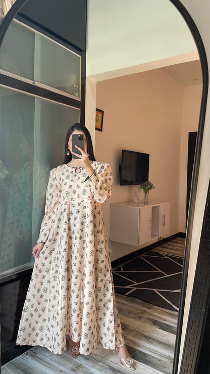 Floret - Long A-line Dress the-stylefits