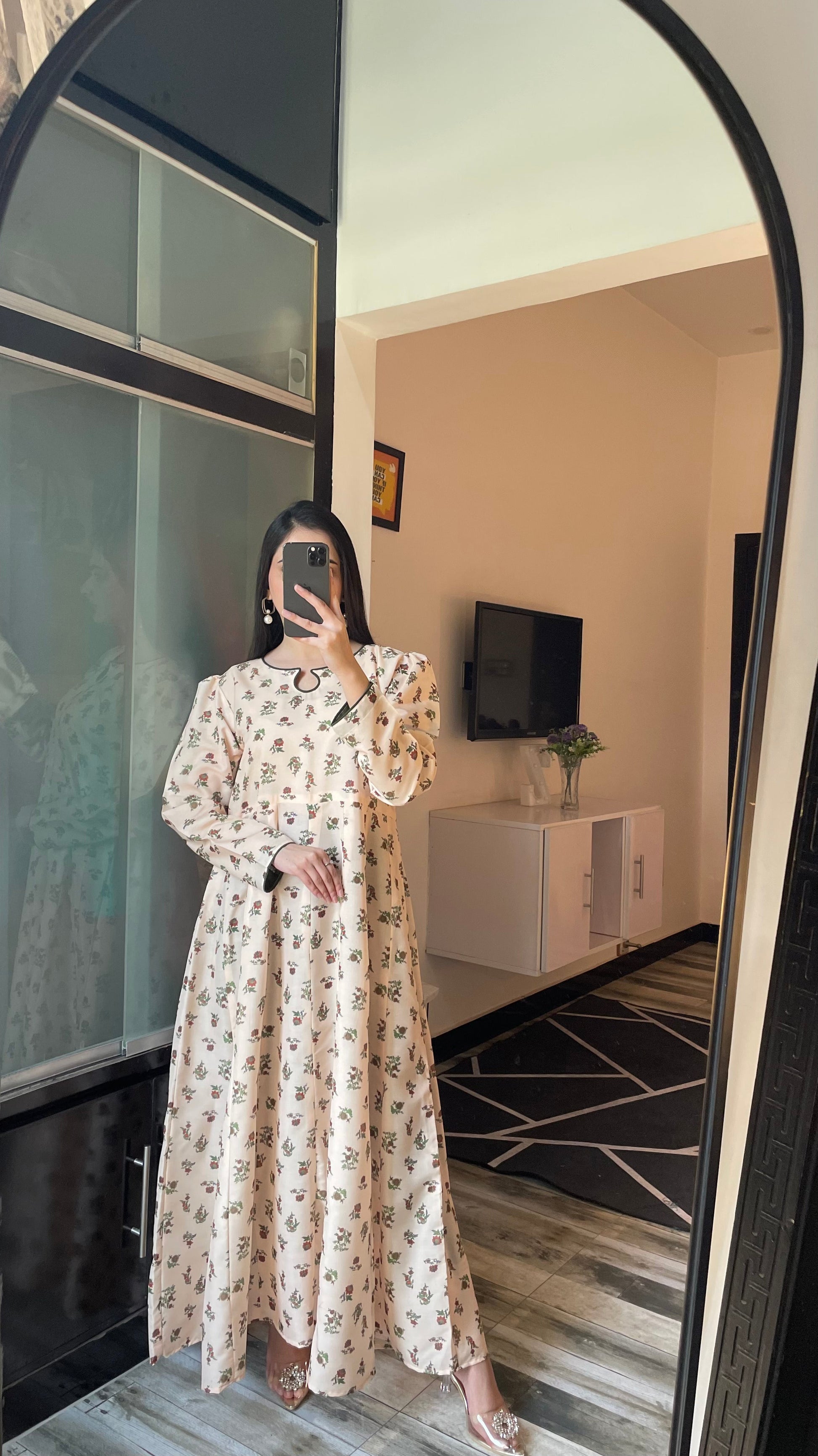 Floret - Long A-line Dress the-stylefits
