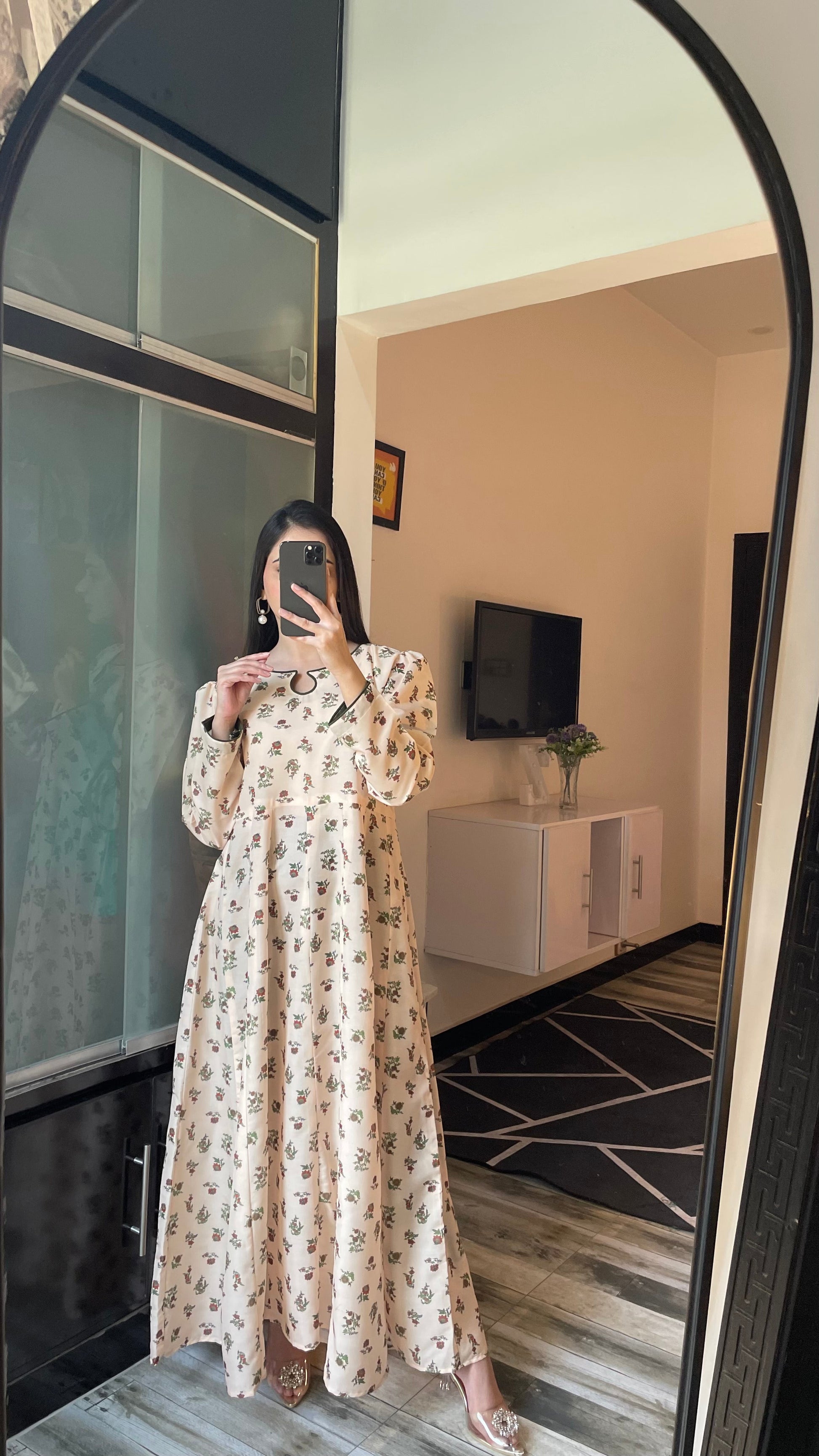 Floret - Long A-line Dress the-stylefits