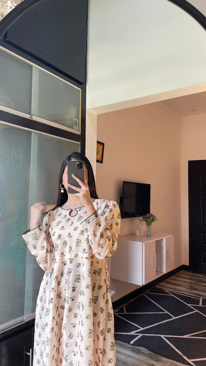 Floret - Long A-line Dress the-stylefits