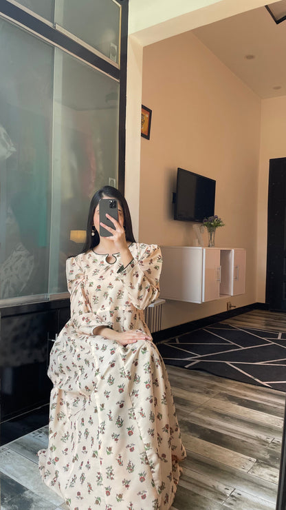 Floret - Long A-line Dress the-stylefits