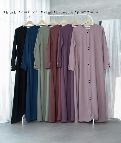 Women's Modest Button-Down Abaya Dress | 6 Elegant Colors SixtyOneShop