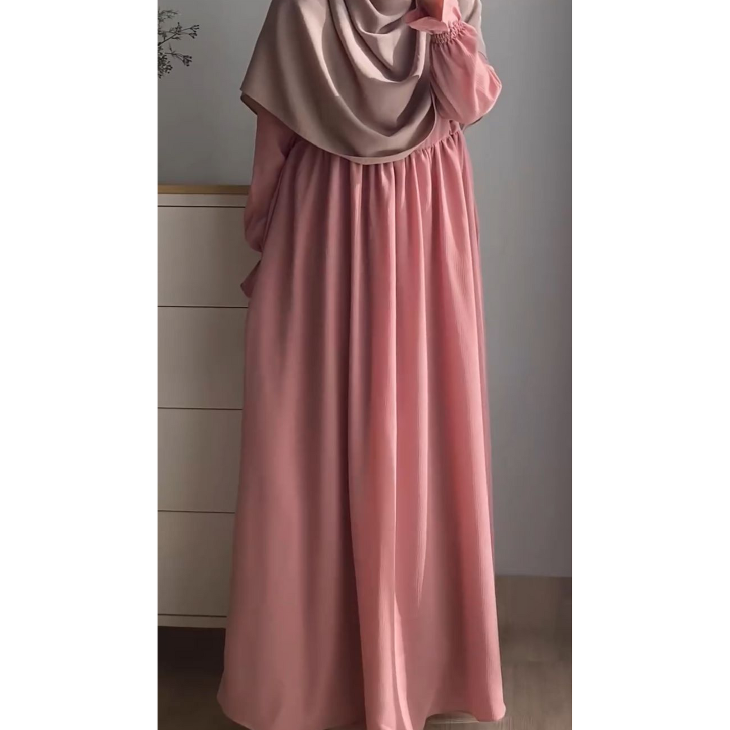 VINCY - FRILLED LONG DRESS/ABAYA the-sixtyoneshop