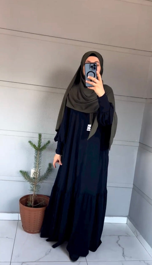 Sapphire - Front Pleated Abaya the-stylefits