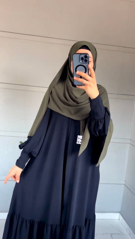 Sapphire - Front Pleated Abaya the-stylefits