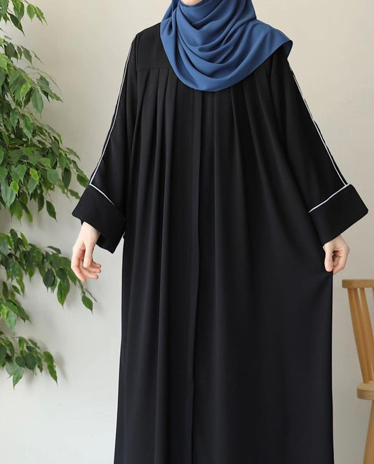 Sable - Front Pleated Abaya the-stylefits