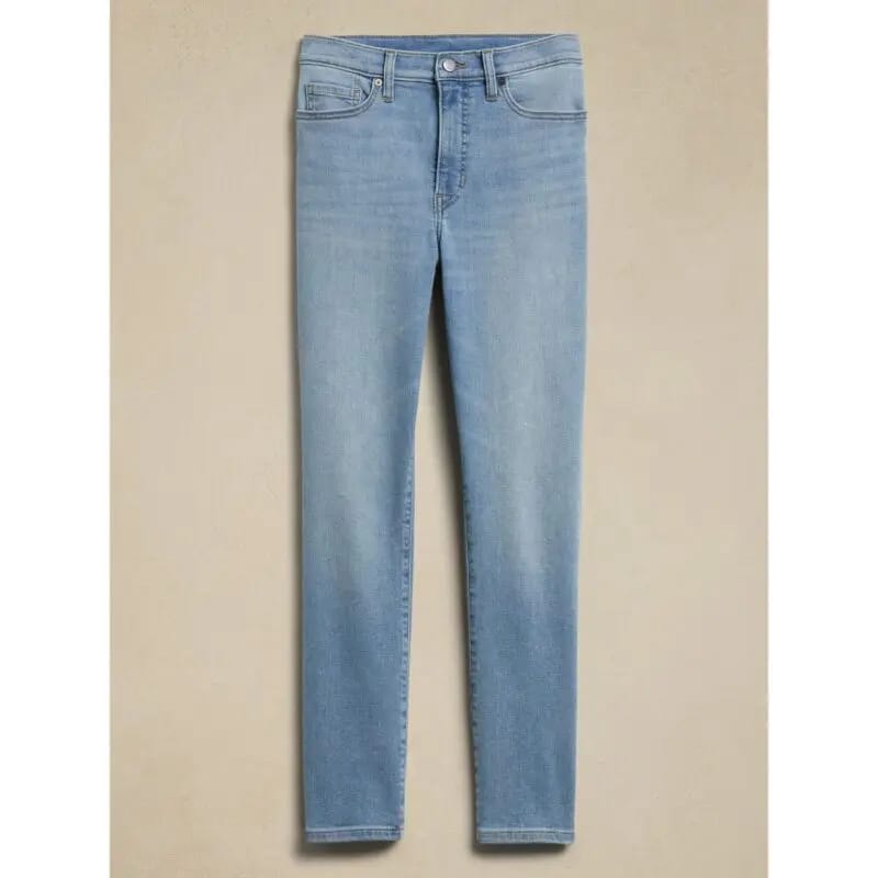 Women's Classic Blue Denim Pants - Stylish & Comfortable Fit