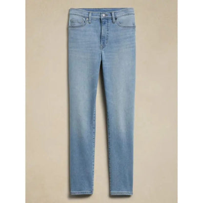 Women's Classic Blue Denim Pants - Stylish & Comfortable Fit