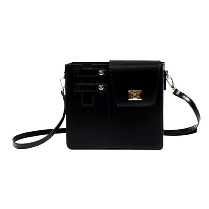 Leather Crossbody Bag with Cup Holder / Tumbler Compartment
