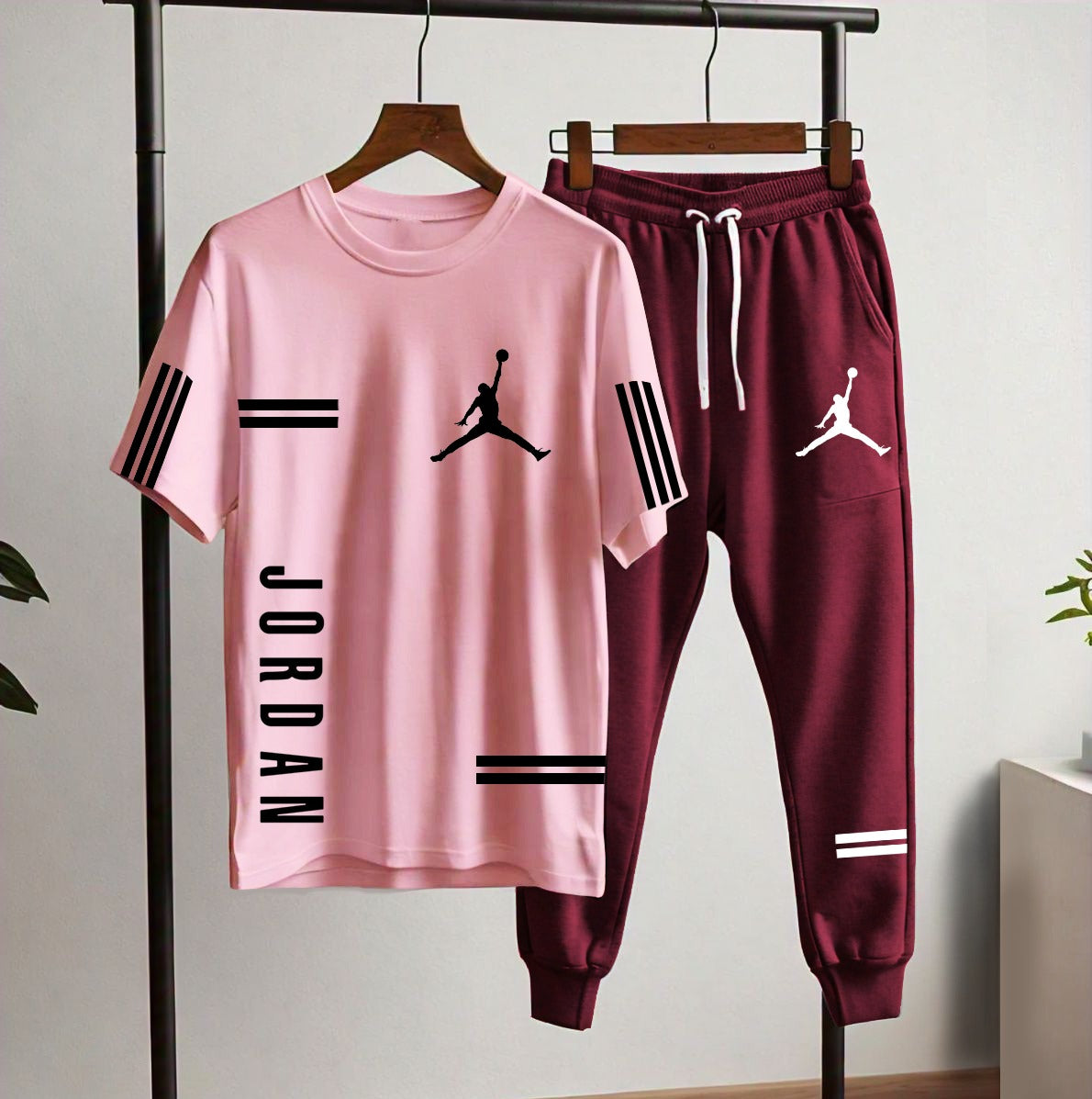 Jordan Style Men’s Tracksuit Set (T-Shirt + Joggers) | Casual & Sportswear SixtyOneShop