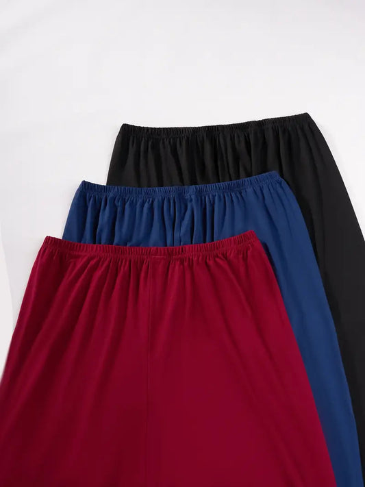 Pack of 3 Loose Fit Trousers Bottoms pk