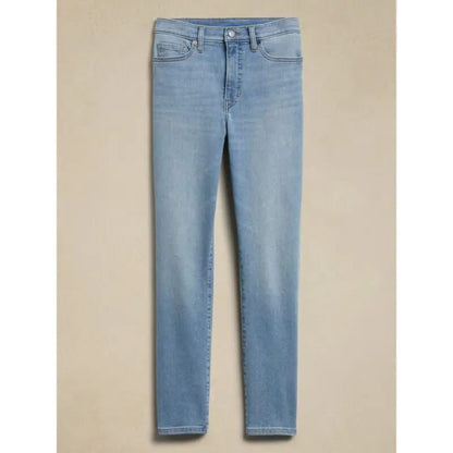Women's Light Blue High-Waisted Skinny Jeans | Classic Stretch Denim SixtyOneShop