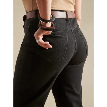 High-Waisted Black Skinny Jeans | Back-Pocket Sculpting Fit for Women SixtyOneShop