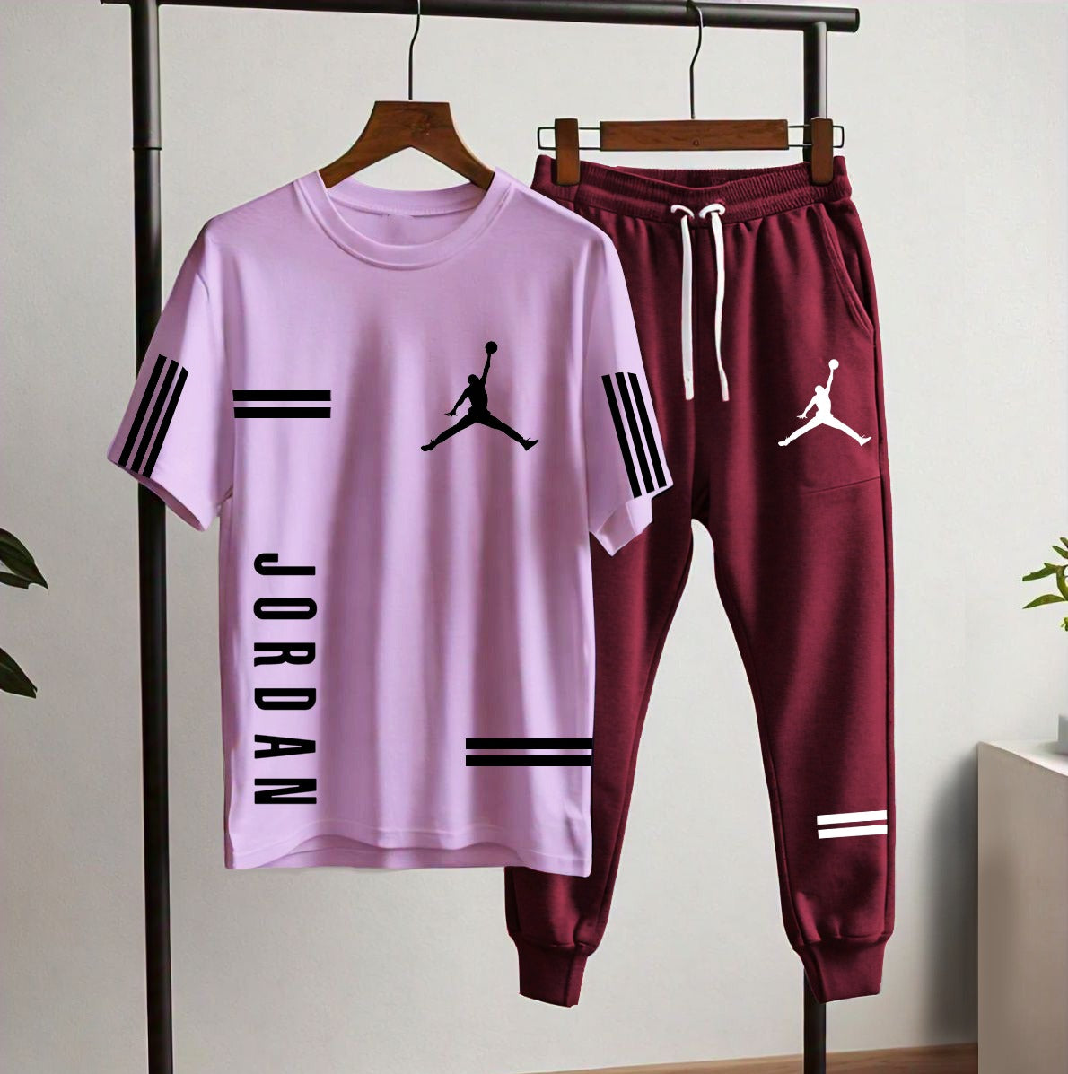 Jordan Style Men’s Tracksuit Set (T-Shirt + Joggers) | Casual & Sportswear SixtyOneShop