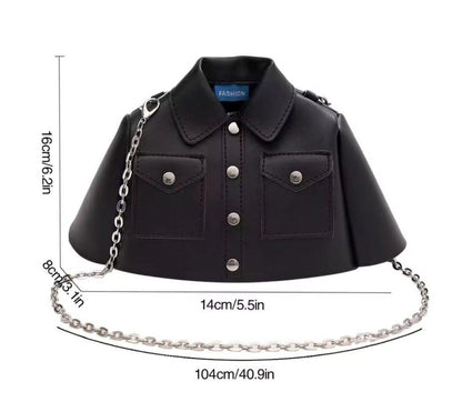 New Arrival Frock Style Shoulder Bag – Trendy Women’s Crossbody with Long Chain