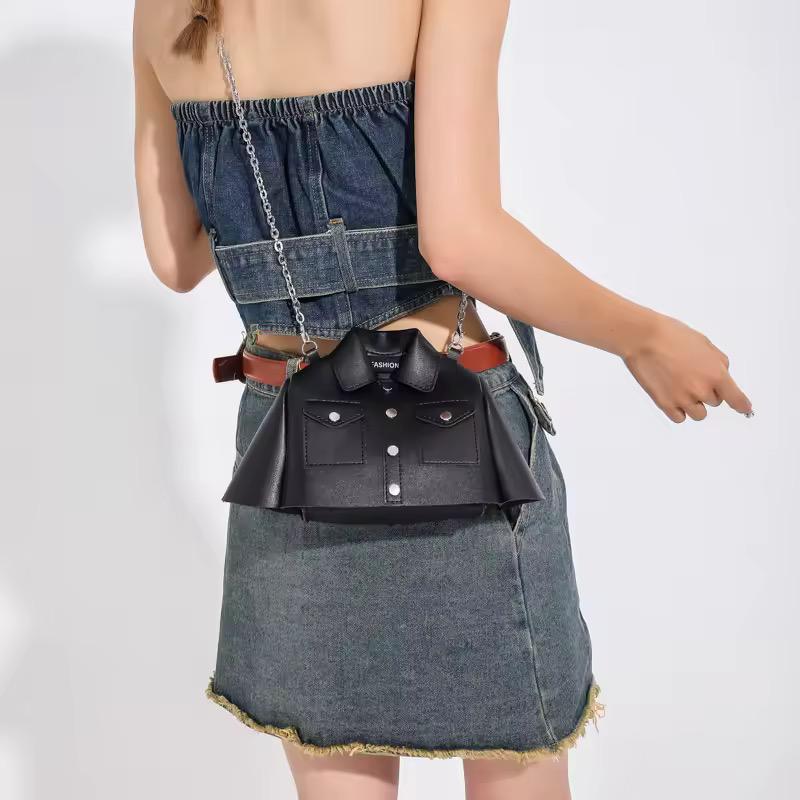 New Arrival Frock Style Shoulder Bag – Trendy Women’s Crossbody with Long Chain