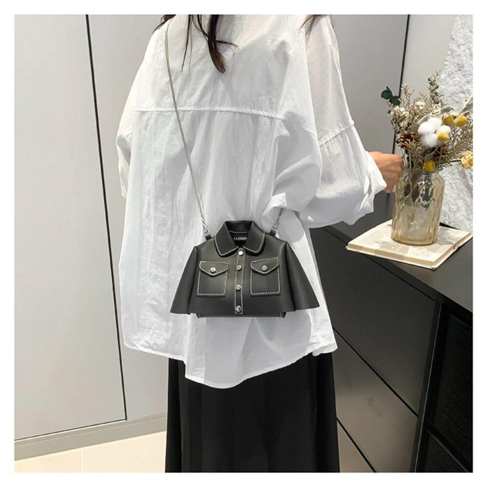 New Arrival Frock Style Shoulder Bag – Trendy Women’s Crossbody with Long Chain