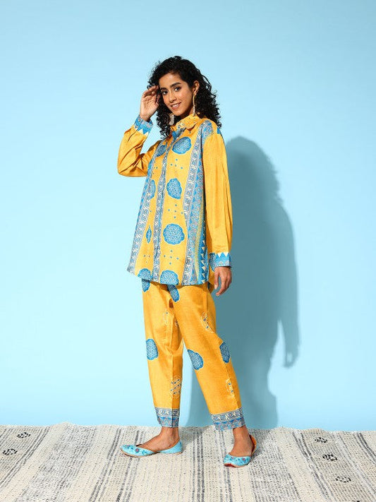 Indo Era Women Geometric Printed Co-Ords Set Wariza