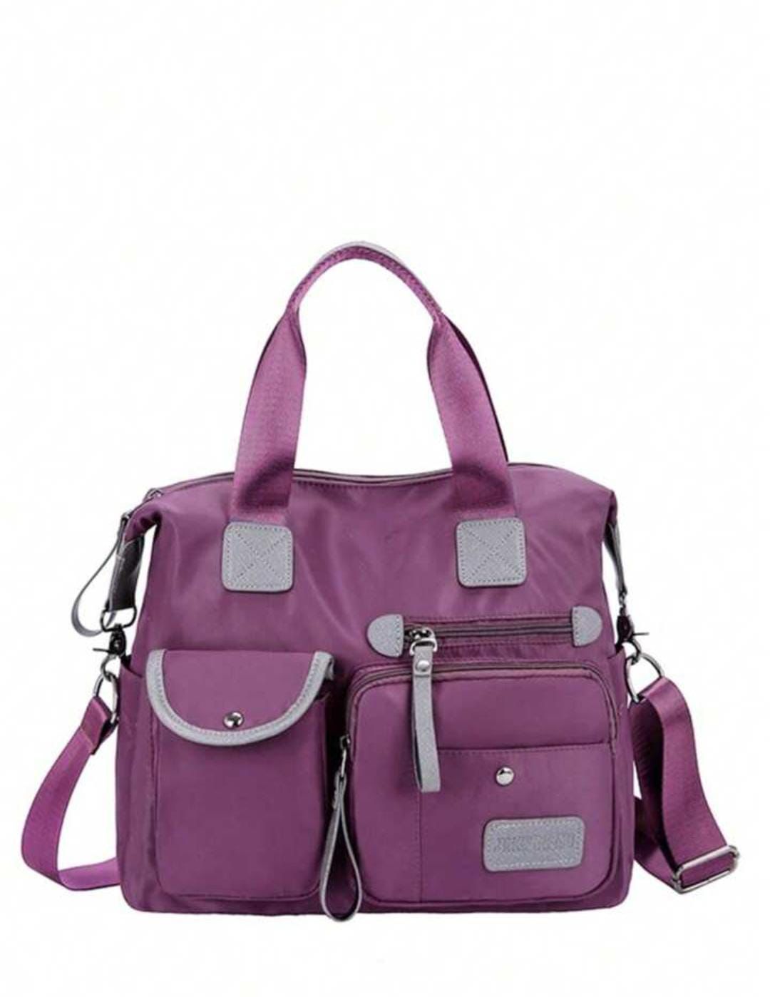 Multi-Pocket Nylon Shoulder & Handbag – Stylish, Waterproof & Versatile